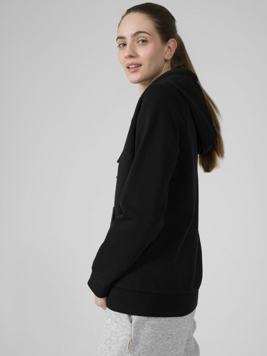 OUTHORN Women's zip-up hoodie deep black 3