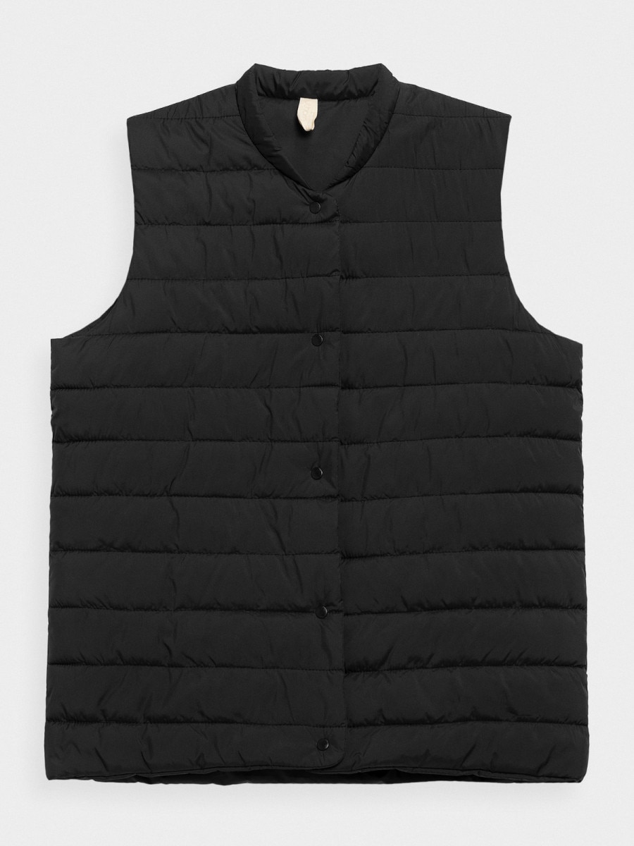 OUTHORN Women's reversible synthetic down vest deep black 6