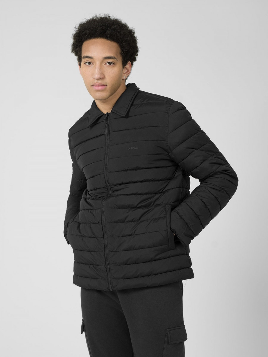 OUTHORN Men's two-sided lightweight jacket deep black 6