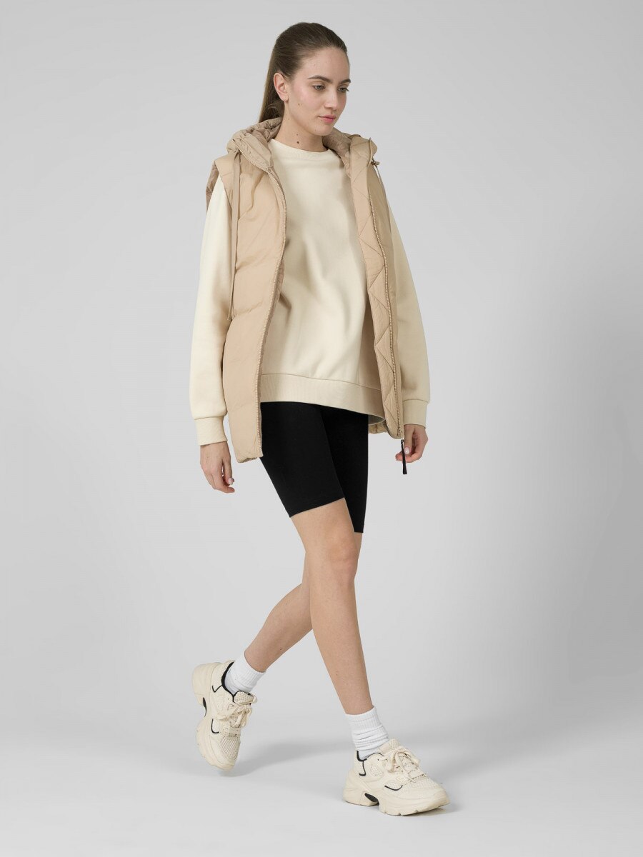 OUTHORN Women's oversize synthetic down vest beige 4