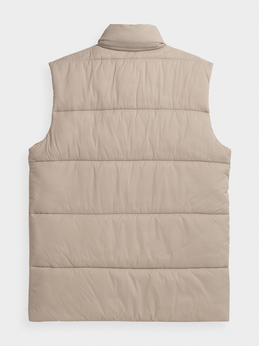  Men's synthetic down vest beige 7