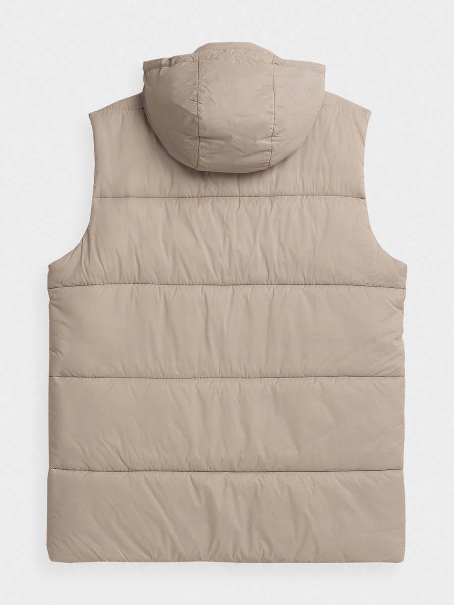  Men's synthetic down vest beige 5