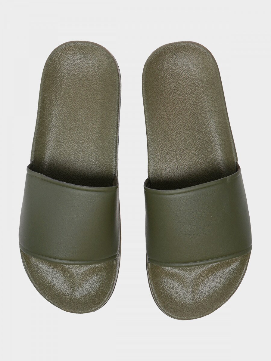 OUTHORN Men's flip-flops - khaki khaki 2
