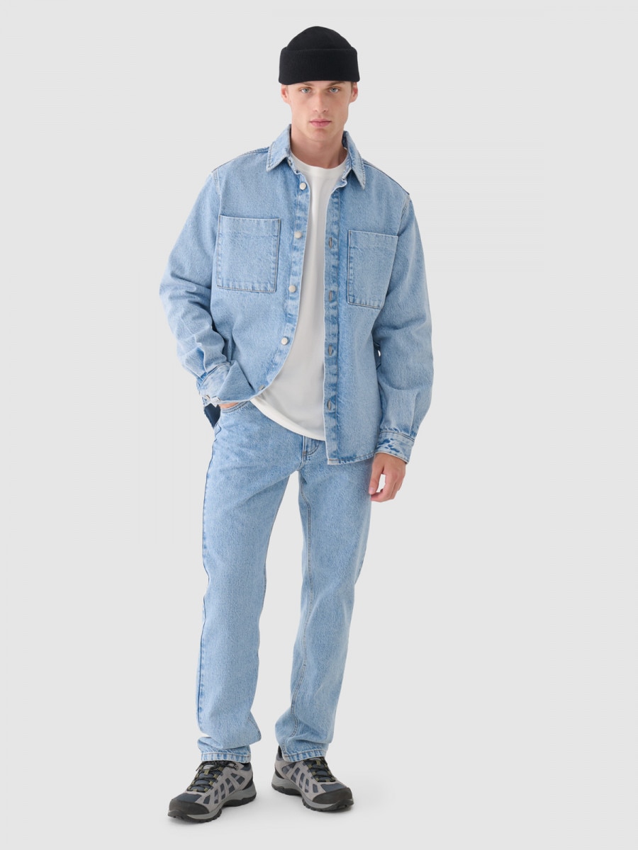 OUTHORN Men's denim shirt blue 6