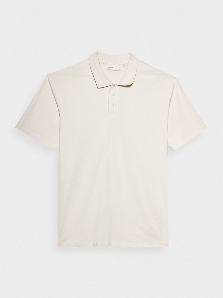 OUTHORN Men's polo shirt - cream 6