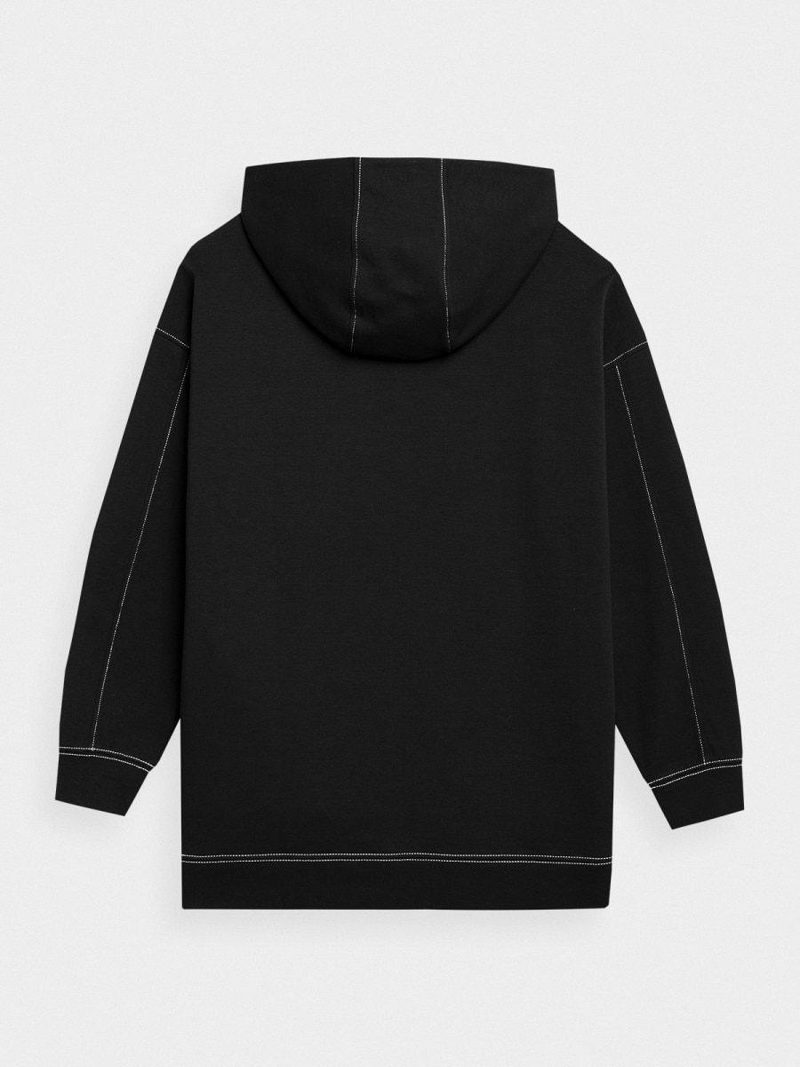 OUTHORN Women's oversize hoodie deep black 7