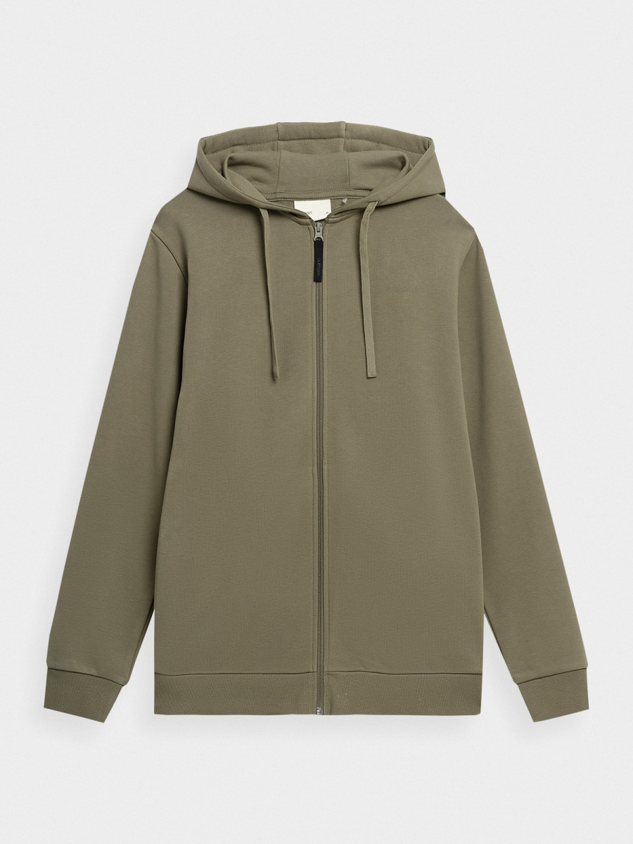 OUTHORN Men's zip-up hooded sweatshirt khaki 6