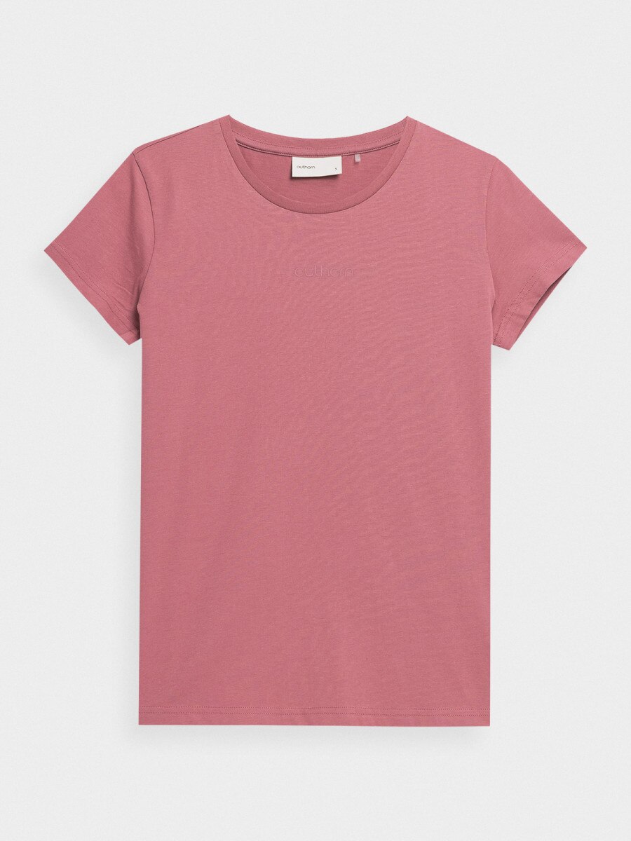 OUTHORN Women's T-shirt with print dark pink 4