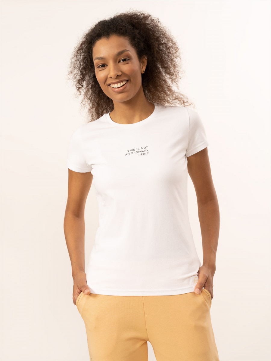 OUTHORN Women's T-shirt with print white