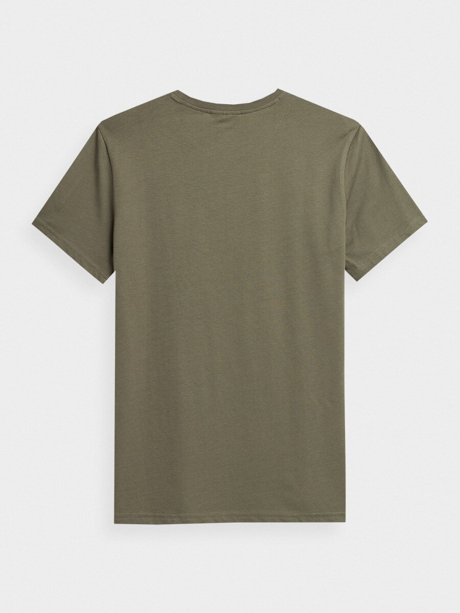 OUTHORN Men's T-shirt with print khaki 6