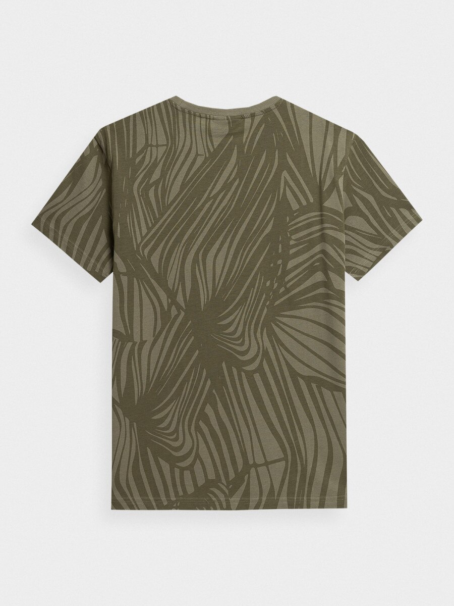 OUTHORN Men's T-shirt with print khaki 6