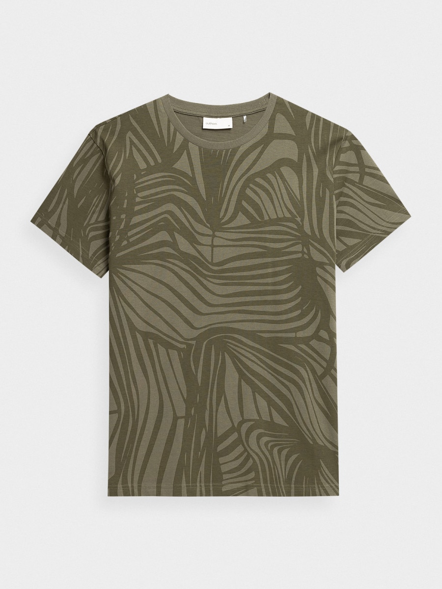 OUTHORN Men's T-shirt with print khaki 5