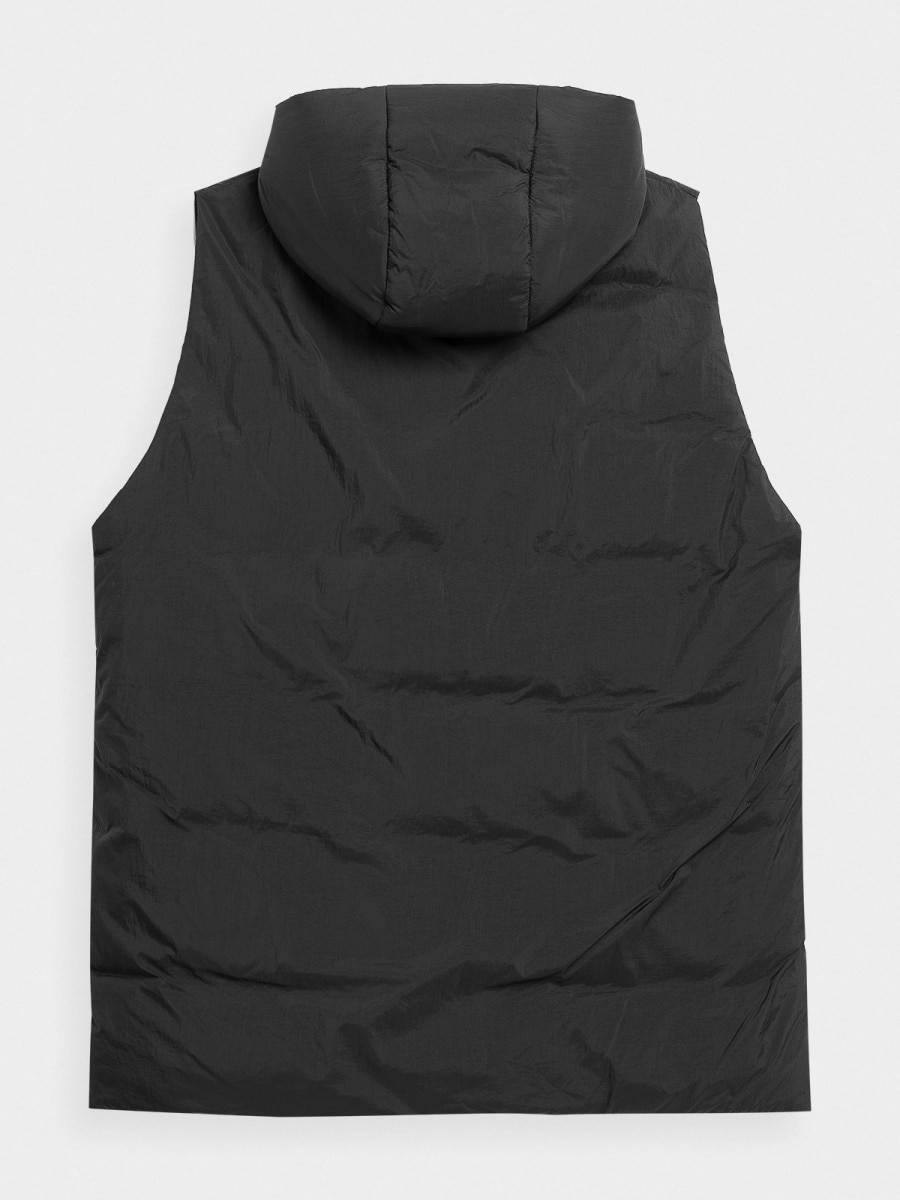 OUTHORN Women's oversize synthetic down vest deep black 7