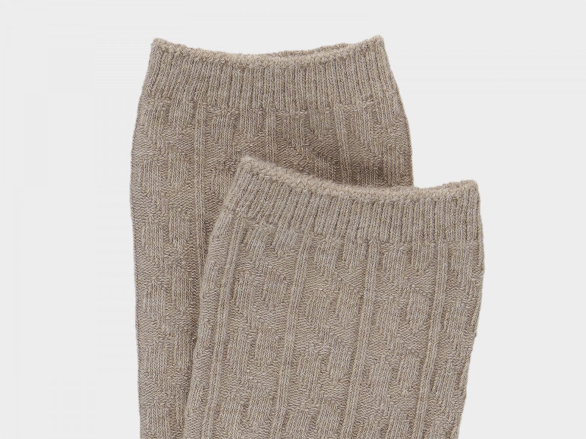 OUTHORN Women's crew socks beige 2