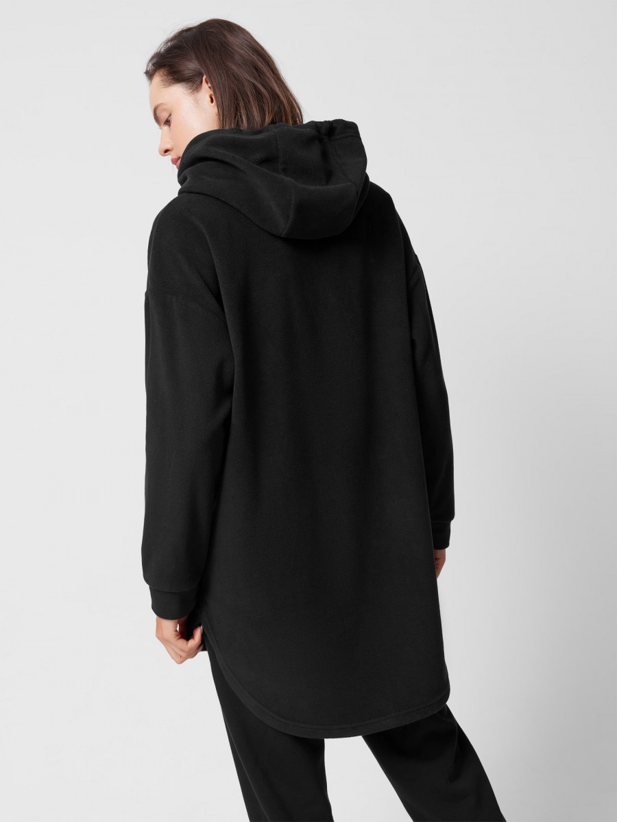 OUTHORN Women's pullover fleece with hood deep black 3