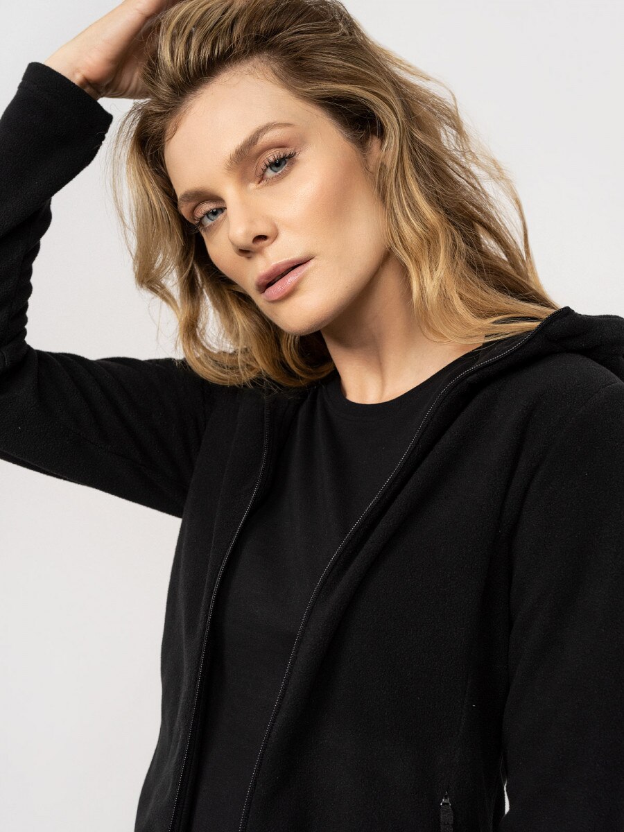 OUTHORN Women's fleece deep black 4