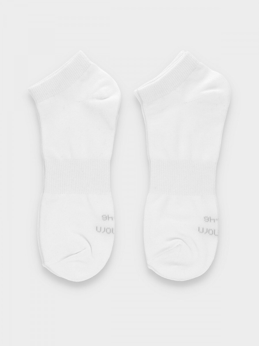  Men's basic socks (2 pairs) white+white