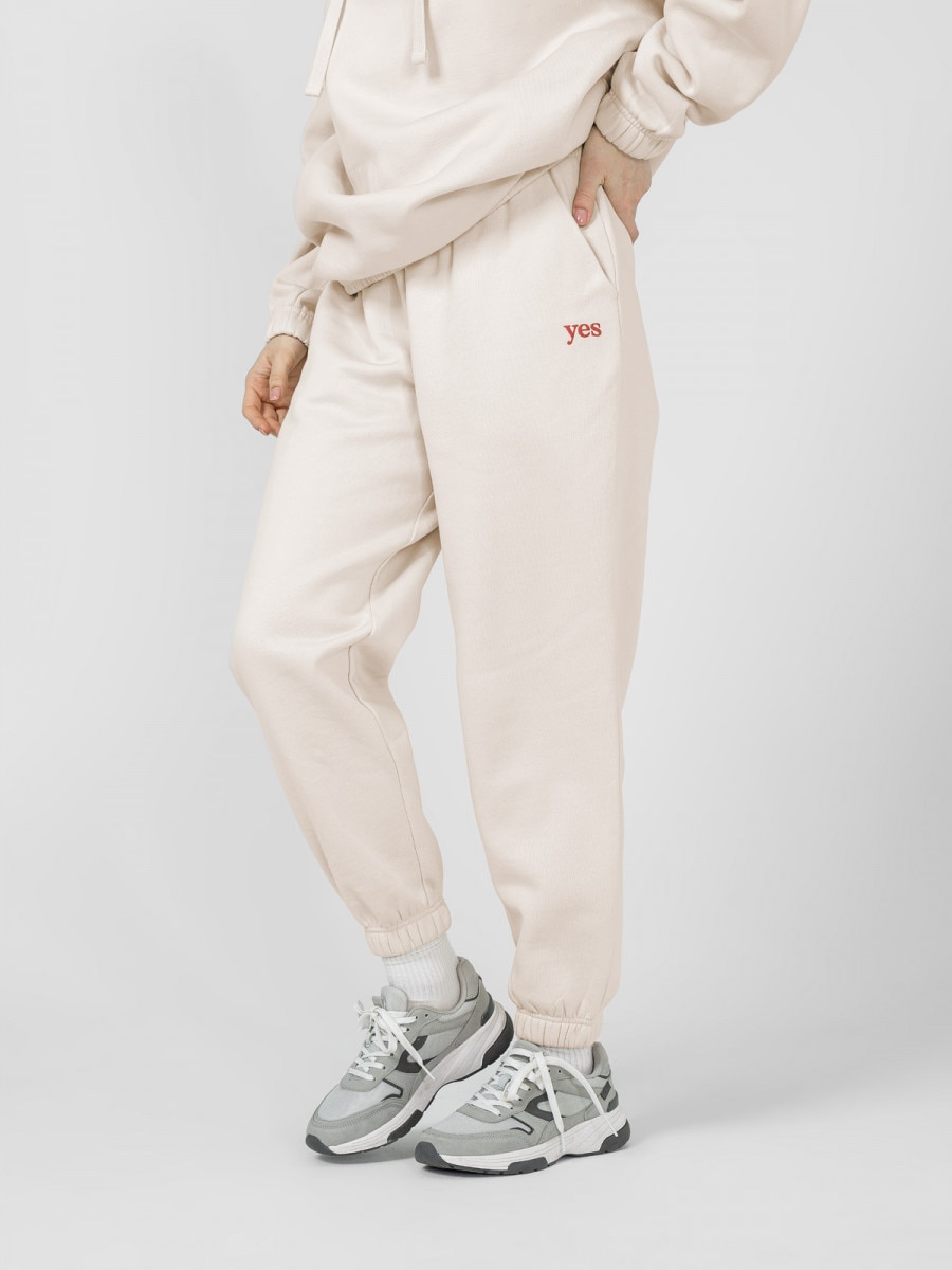 OUTHORN Women's sweatpants - cream 2