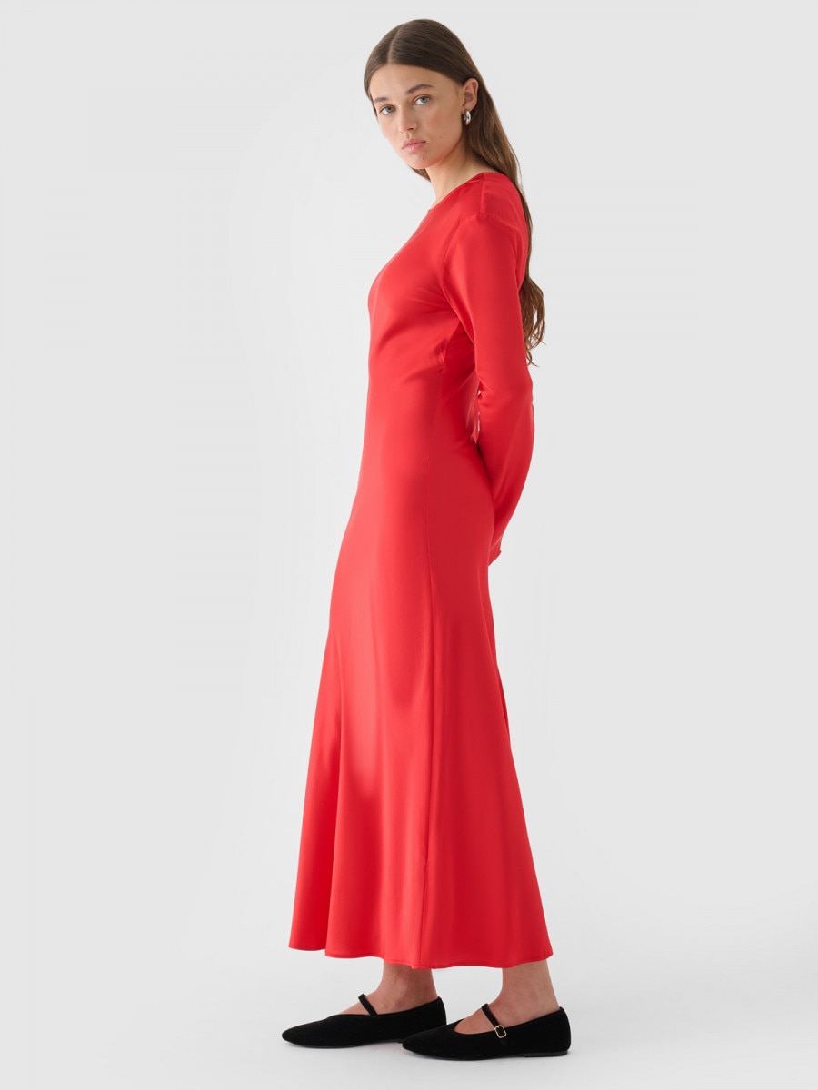 OUTHORN Dress with viscose red 4