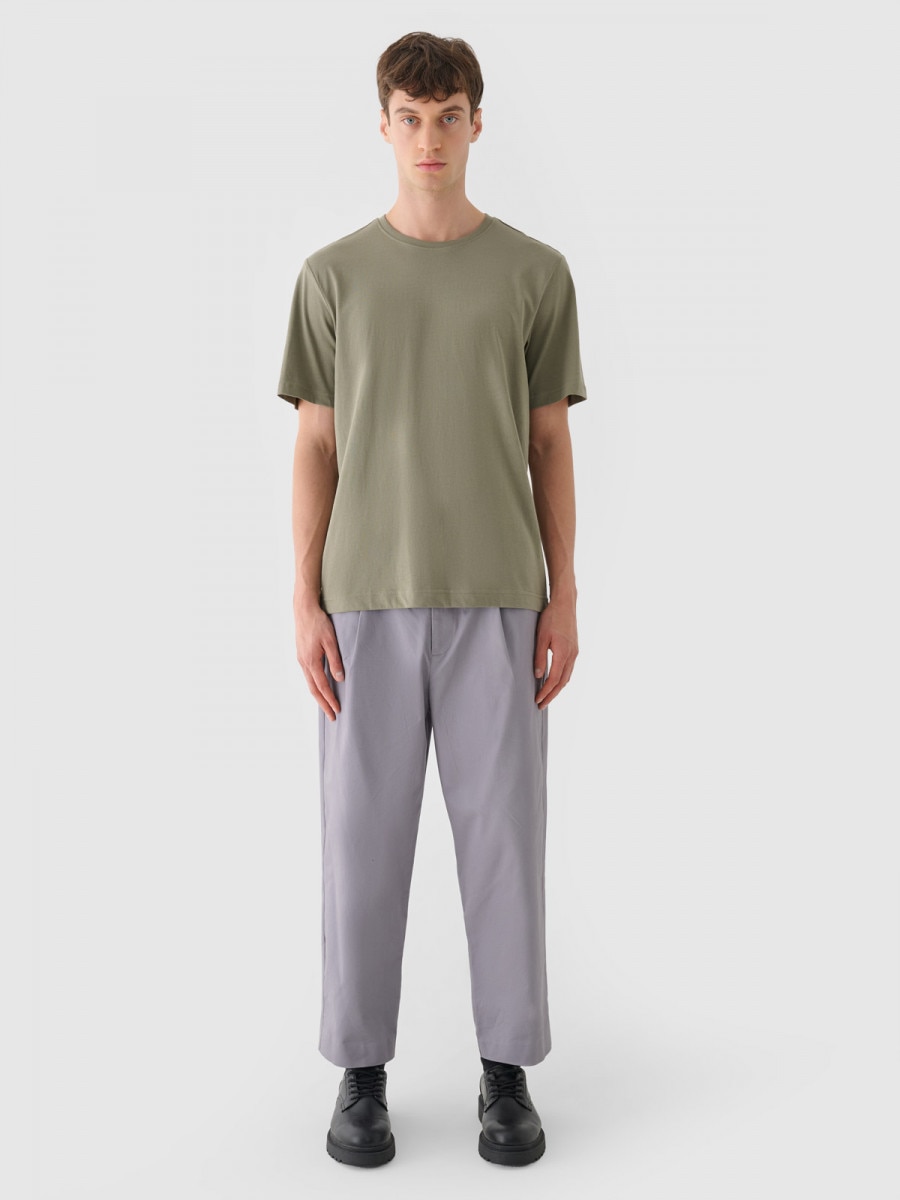 OUTHORN Men's basic t-shirt khaki 5