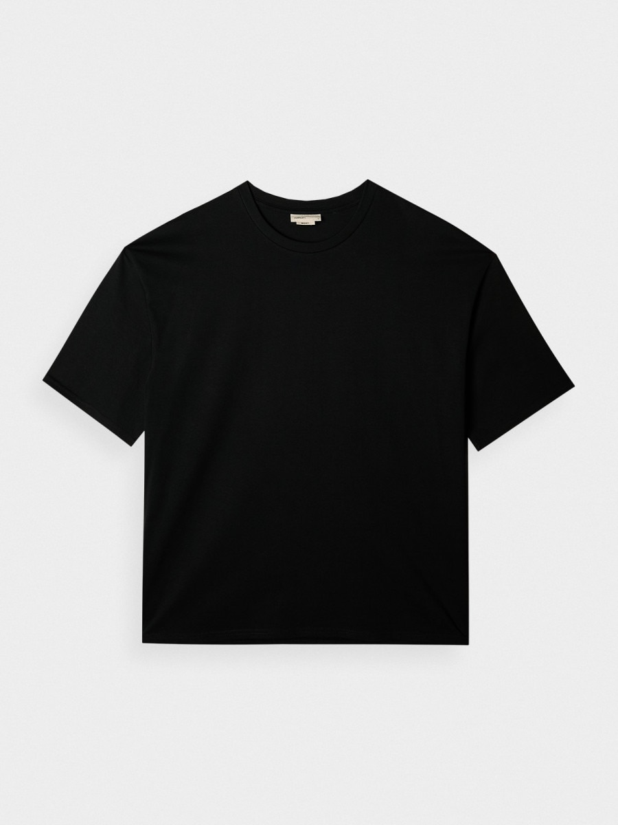 OUTHORN Men's boxy cut t-shirt deep black 6