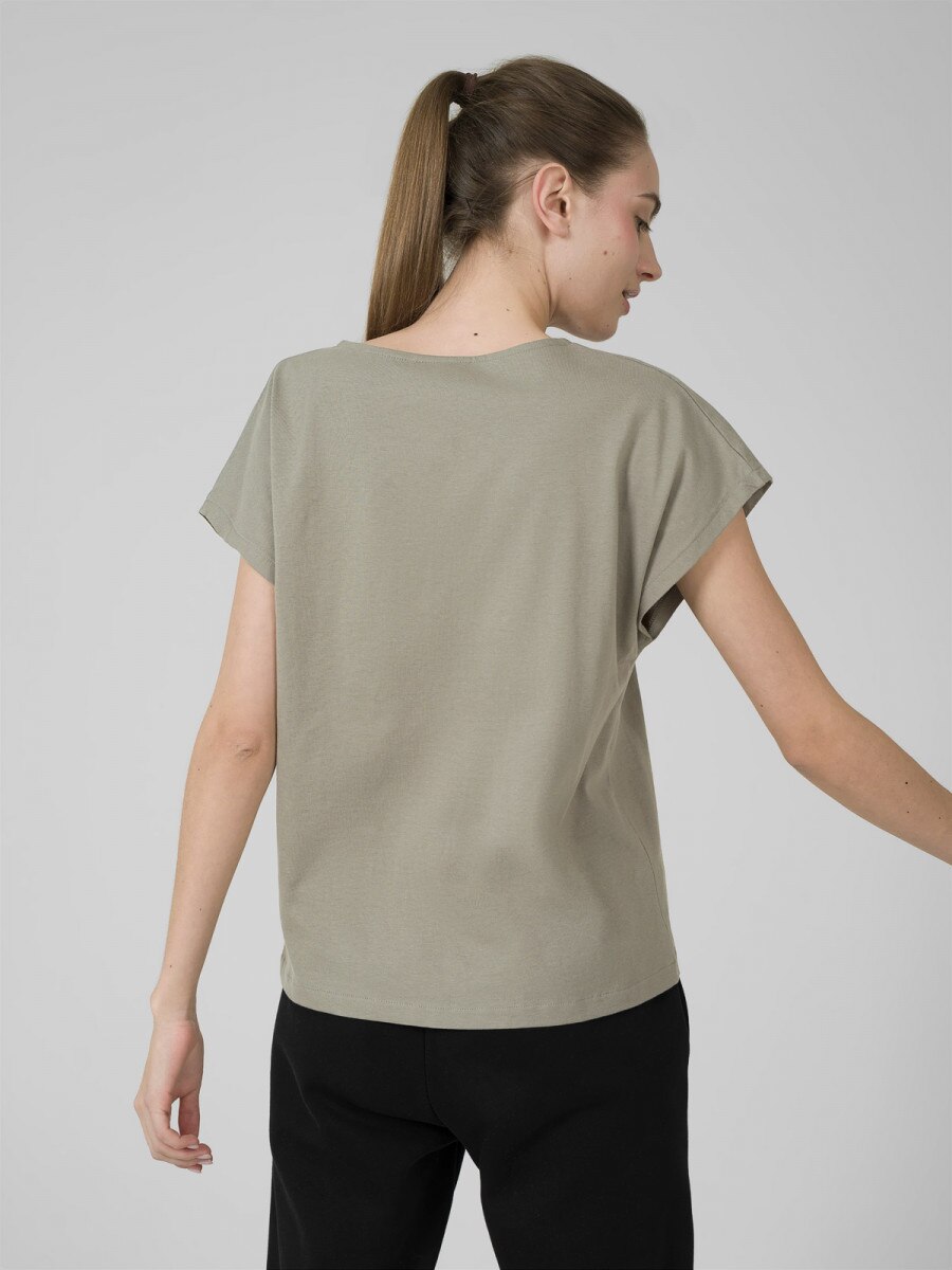 OUTHORN Women's V-neck T-shirt gray 3