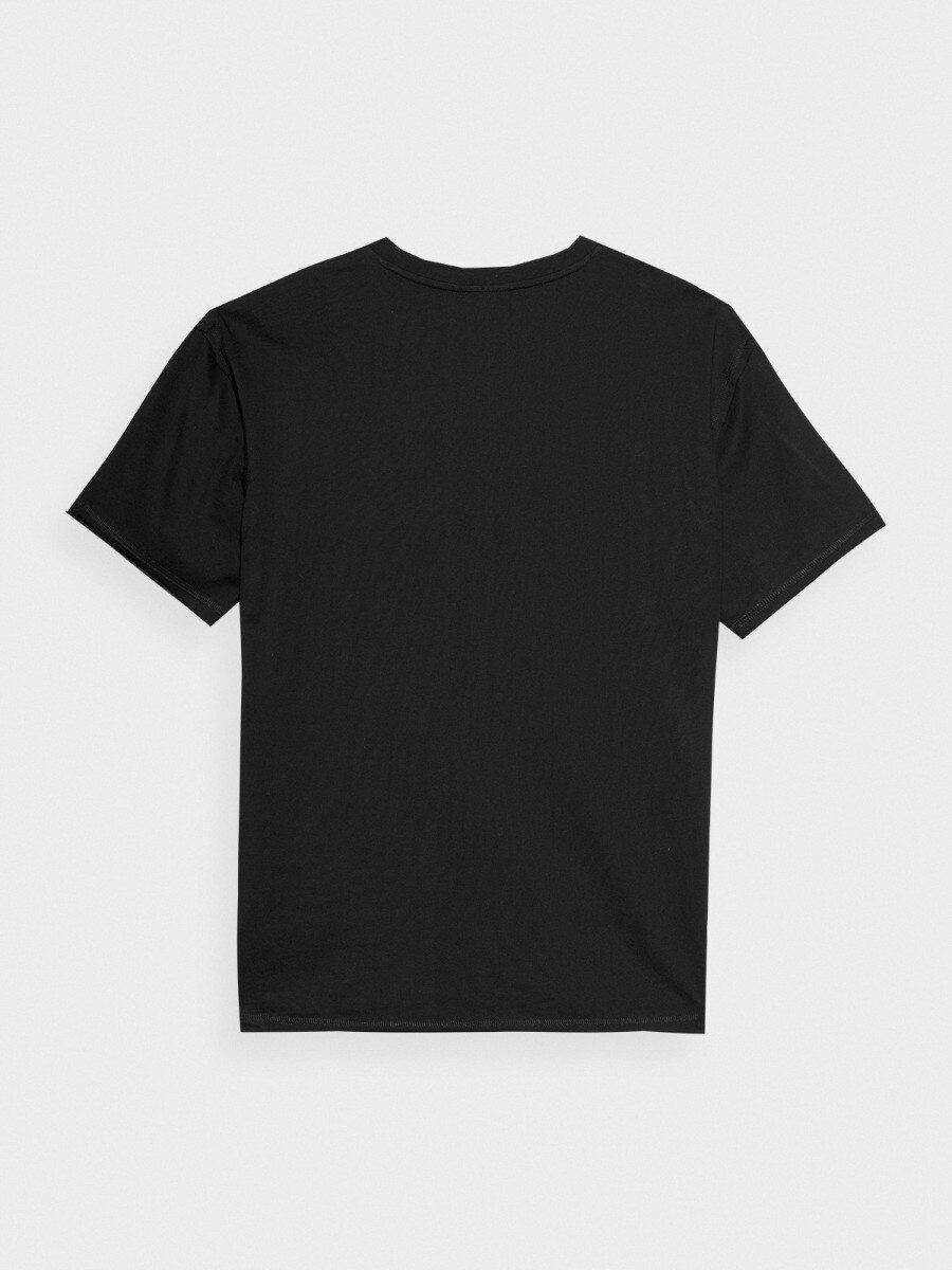 OUTHORN Men's T-shirt with print - black deep black 7