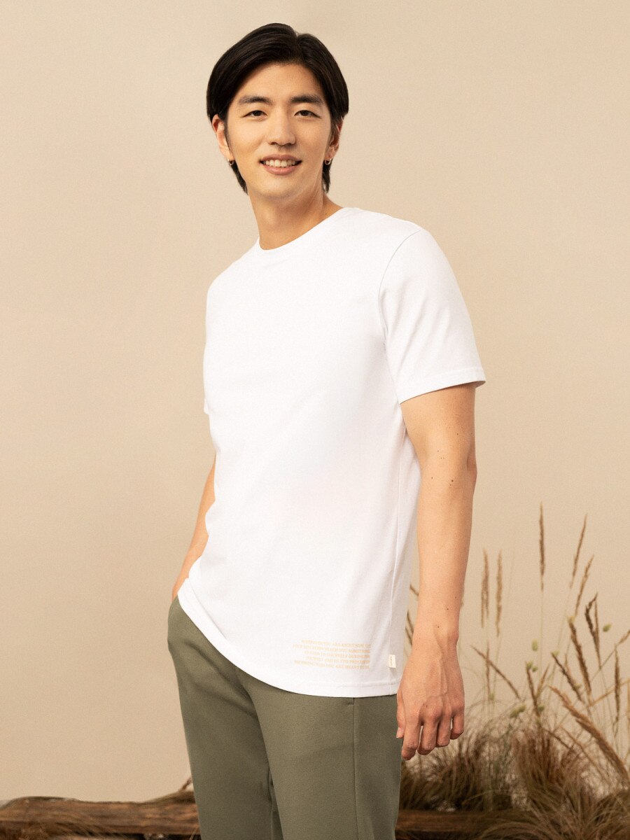 OUTHORN Men's T-shirt with print white