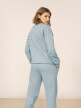 OUTHORN Women's pullover sweatshirt with print light blue 3