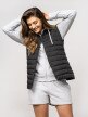 OUTHORN Women's reversible synthetic down vest deep black