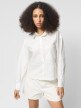 OUTHORN Women's cropped cotton shirt white