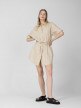 OUTHORN Women's oversize shirt with linen cream 8