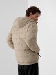  Men's synthetic down jacket beige 2
