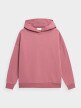 OUTHORN Women's oversize hoodie dark pink 4