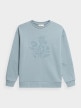OUTHORN Women's pullover sweatshirt with print light blue 8
