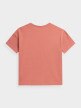 OUTHORN Women's oversize T-shirt with print pink 6