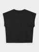 OUTHORN Women's oversize plain T-shirt deep black 8