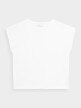 OUTHORN Women's V-neck T-shirt white 4