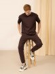 OUTHORN Men's oversize T-shirt with print