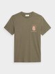 OUTHORN Men's T-shirt with print khaki 5