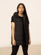 OUTHORN Women's oversize synthetic down vest deep black