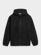 OUTHORN Women's zip-up fleece with hood deep black 5