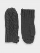 Mittens gloves middle gray