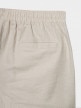 OUTHORN Men's woven linen shorts - beige beige 6