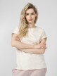 OUTHORN Women's plain T-shirt - cream 2