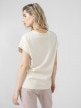 OUTHORN Women's plain T-shirt - cream 3