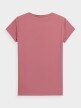 OUTHORN Women's plain T-shirt dark pink 5