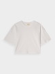 OUTHORN Women's oversize t-shirt white 7