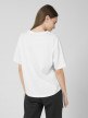 OUTHORN Women's oversize T-shirt with print white 5