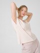 OUTHORN Women's Vneck Tshirt light pink